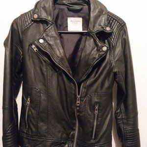 Abercrombie & Fitch vegan leather jacket , size small